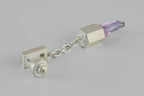 Talisman Dangle Amethyst Earring