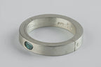 Blue Diamond Slab Ring