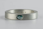 Blue Diamond Slab Ring