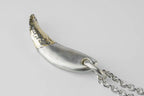 Leopard Tooth Lower Fang Ghost Necklace