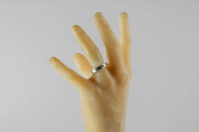 Blue Diamond Slab Ring
