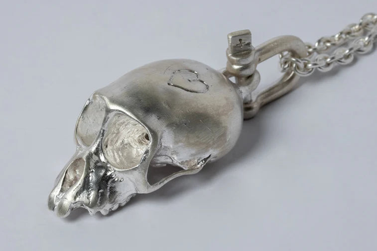 Miniature Monkey Skull Necklace