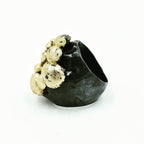 Erupting Gold on Black Ring
