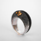Anillo fino bolitas oro 4
