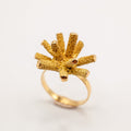 Small Gold Sea Urchin Ring