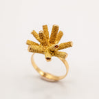 Small Gold Sea Urchin Ring