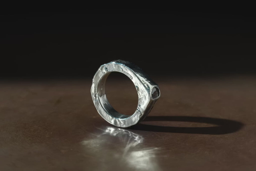 Full Fuse, Terrestrial Surfaced, Diamond Slab Ring